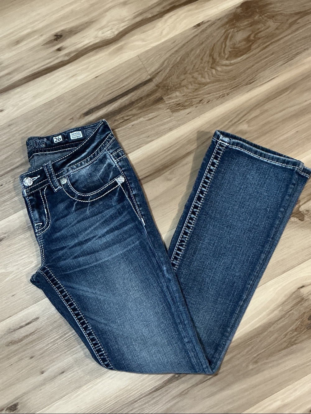 Miss Me Dark Blue Boot Cut Jeans